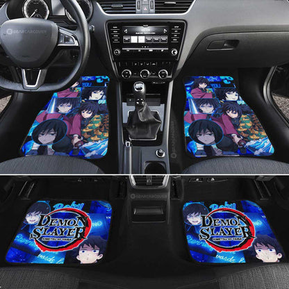 Demon Slayer Car Mats Giyuu Tomioka Car Floor Mats Demon Slayer Anime Floor Mats