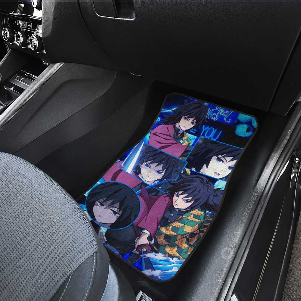 Demon Slayer Car Mats Giyuu Tomioka Car Floor Mats Demon Slayer Anime Floor Mats