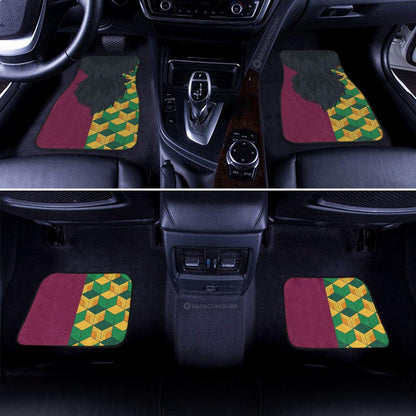 Demon Slayer Car Mats Giyuu Uniform Car Floor Mats Hairstyle Car Interior Floor Mats