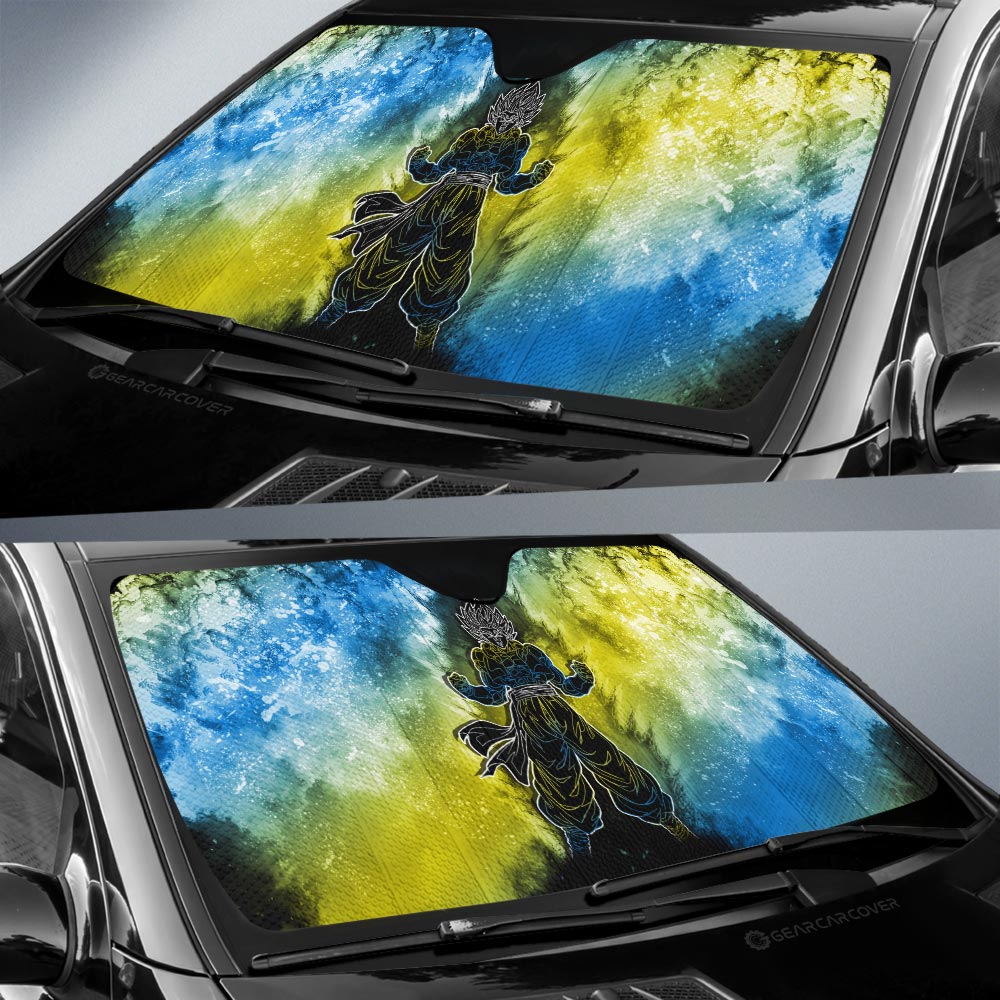 Gogeta Car Sunshade Custom Anime Car Accessories