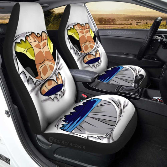 Dragon Ball Car Seat Covers Dragon Ball Gogeta Uniform Graphic Seat Covers White