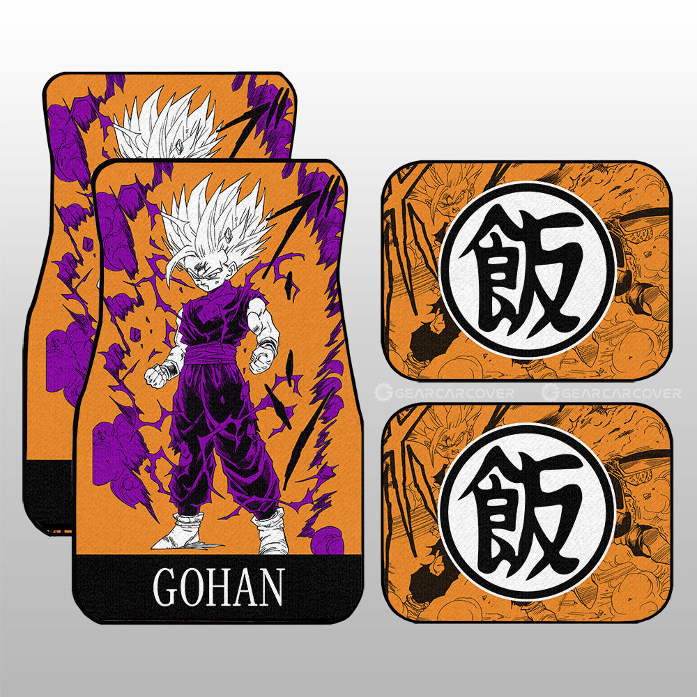 Dragon Ball Car Mats Gohan Car Floor Mats Manga Color Style Car Floor Mats