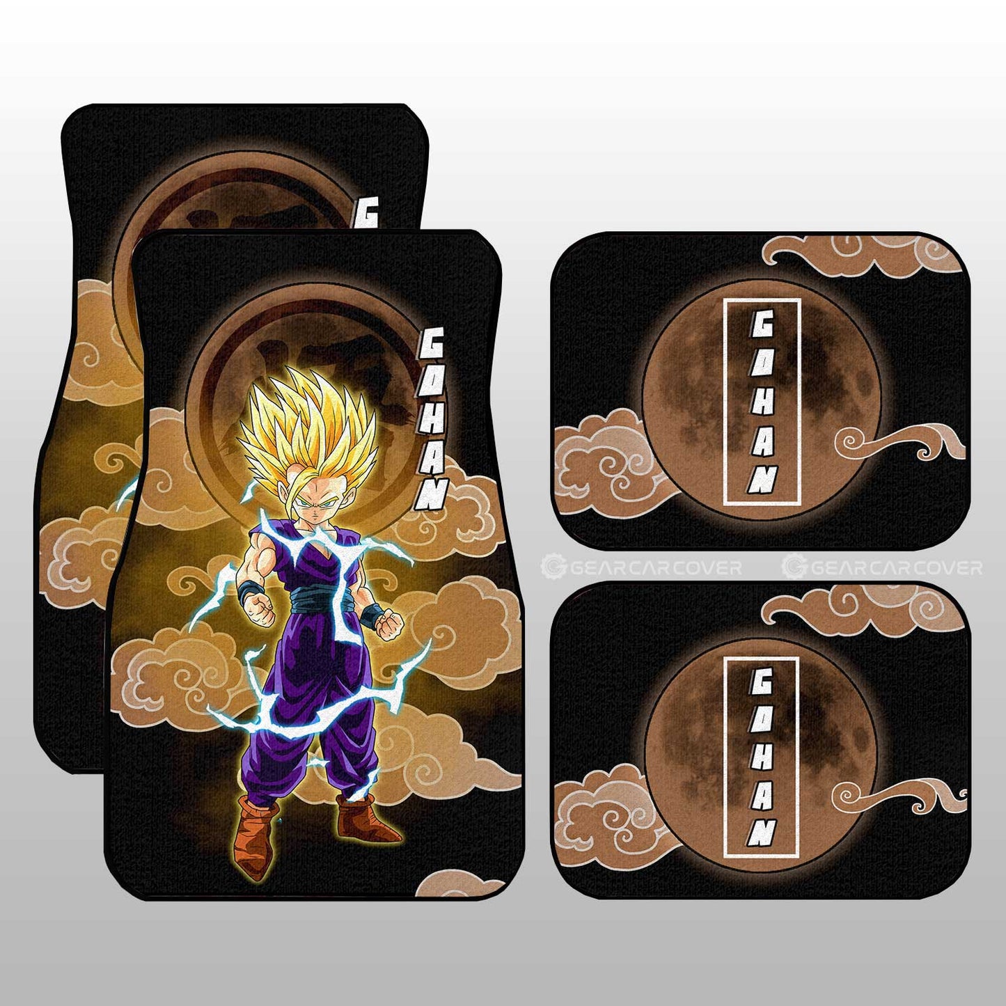 Dragon Ball Car Mats Gohan Kid Car Floor Mats Demon Slayer Car Floor Mats