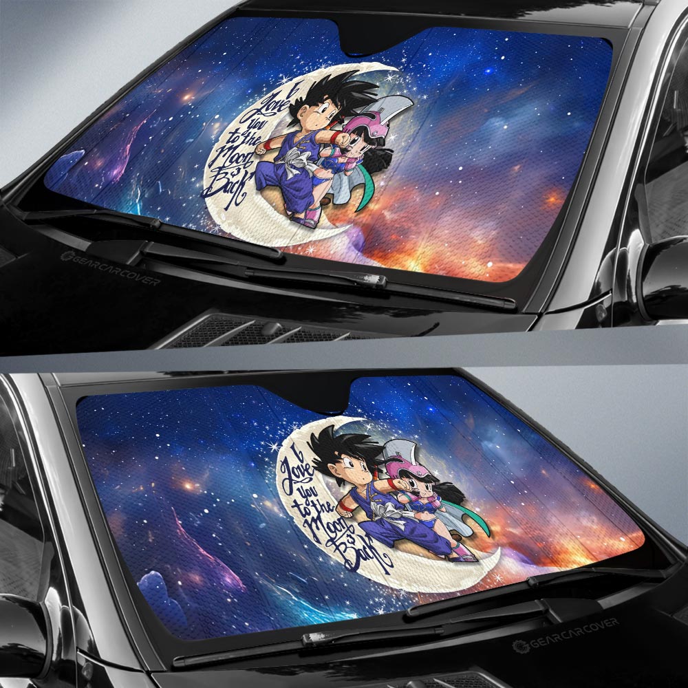 Goku And Chi Chi Car Sunshade Custom Car Accessories