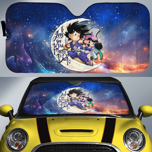 Goku And Chi Chi Car Sunshade Custom Car Accessories