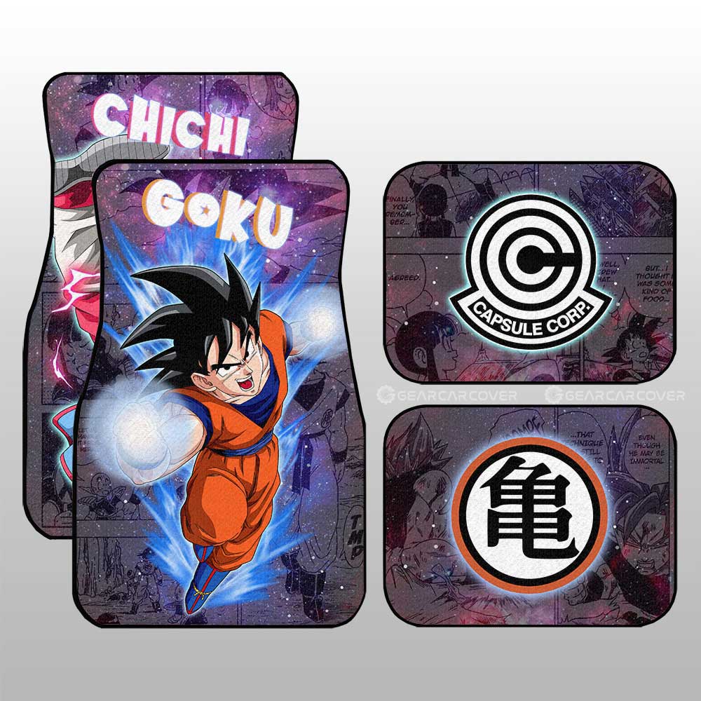 Dragon Ball Car Mats Goku And Chichi Car Floor Mats Galaxy Style Car Floor Mats