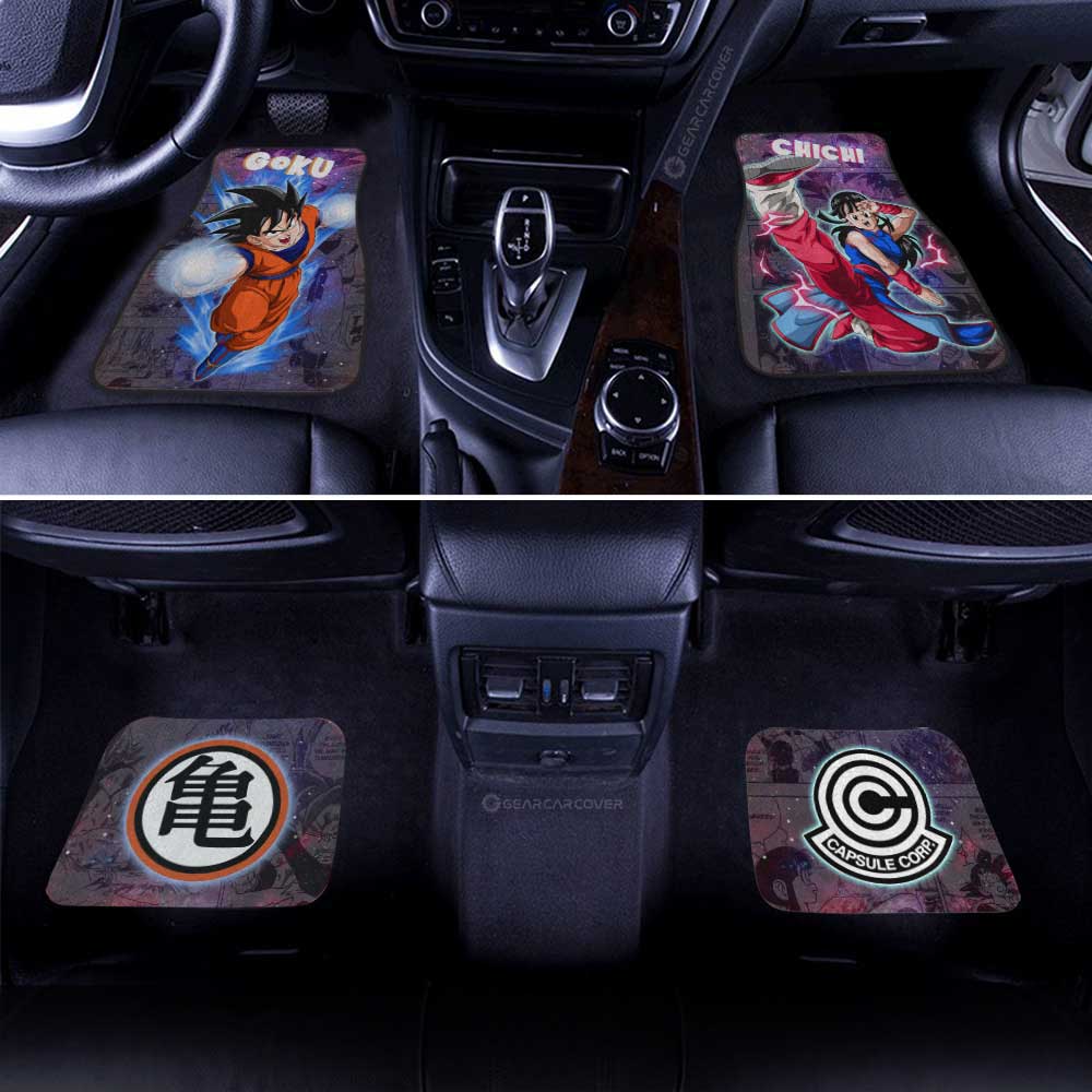 Dragon Ball Car Mats Goku And Chichi Car Floor Mats Galaxy Style Car Floor Mats