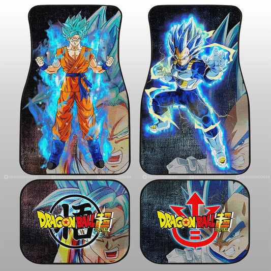 Dragon Ball Car Mats Goku And Vegeta Car Floor Mats Demon Slayer Car Floor Mats