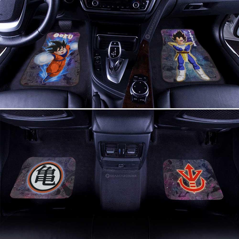 Dragon Ball Car Mats Goku And Vegeta Car Floor Mats Galaxy Style Car Floor Mats