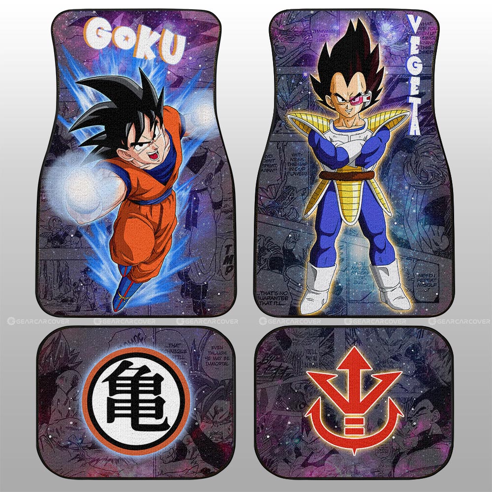 Dragon Ball Car Mats Goku And Vegeta Car Floor Mats Galaxy Style Car Floor Mats