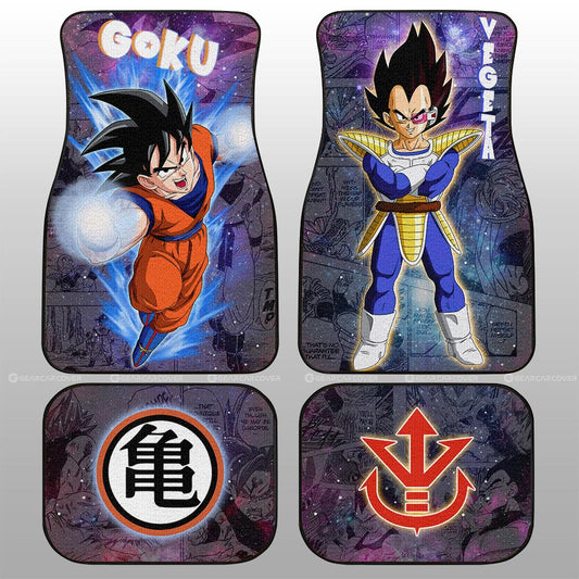 Dragon Ball Car Mats Goku And Vegeta Car Floor Mats Galaxy Style Dragon Ball Anime Car Floor Mats