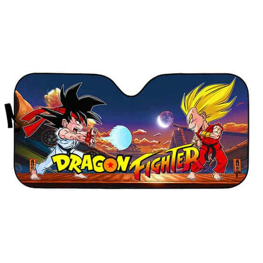 Dragon Ball Car Sun Shade Goku And Vegeta Dragon Fighter Winshield Sun Shade Colorful