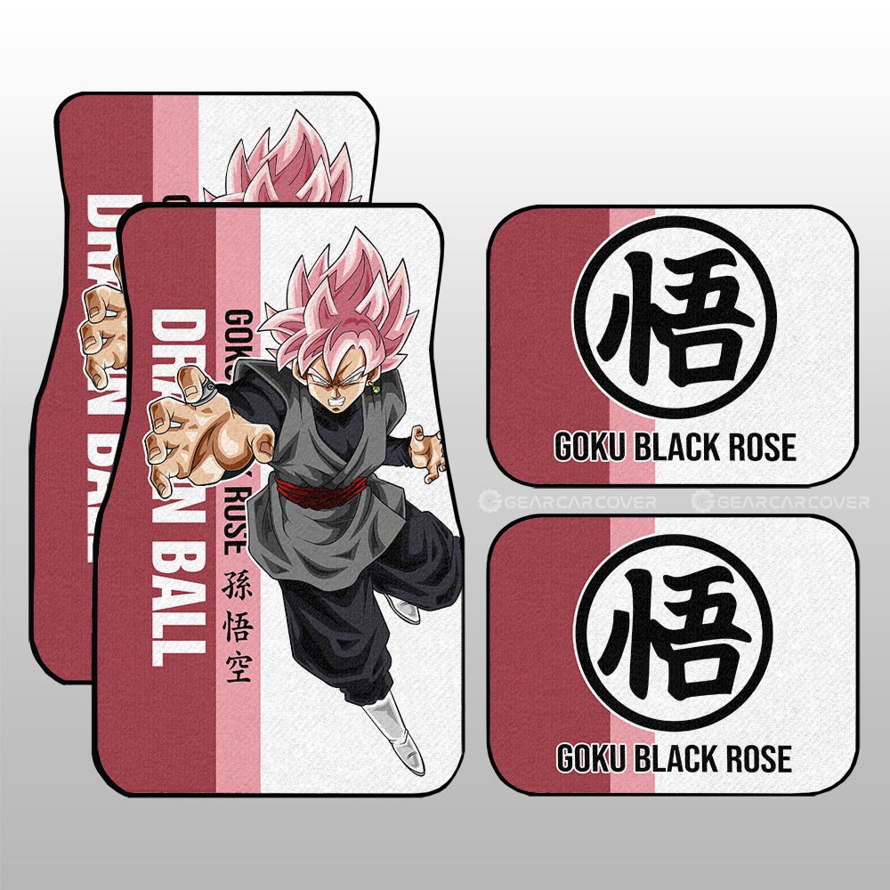 Dragon Ball Car Mats Goku Black Rose Car Floor Mats Car For Fans Car Floor Mats