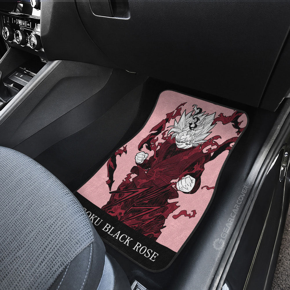 Dragon Ball Car Mats Goku Black Rose Car Floor Mats Dragon Ball Anime Manga Color Style Car Floor Mats