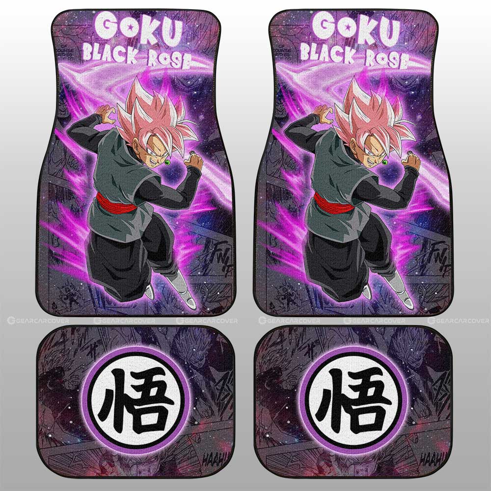 Dragon Ball Car Mats Goku Black Rose Car Floor Mats Galaxy Style Car Floor Mats