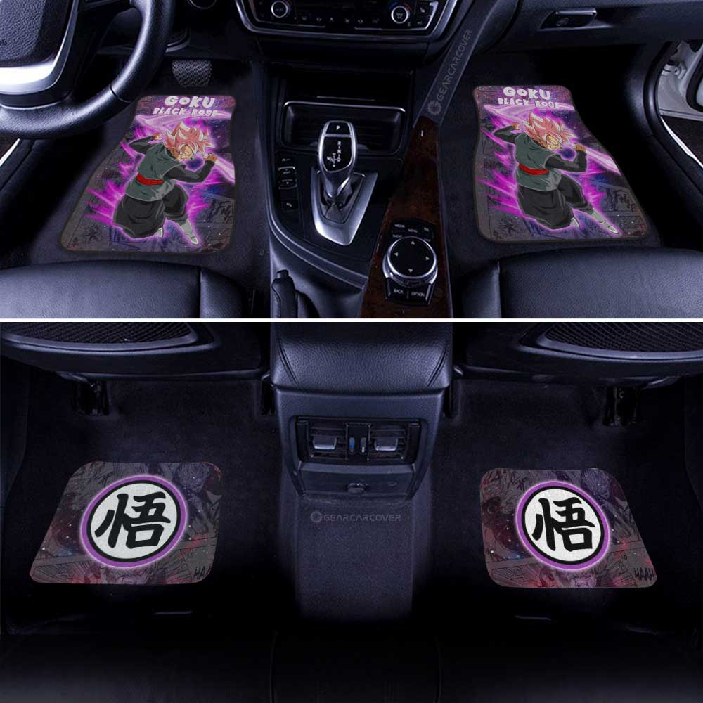 Dragon Ball Car Mats Goku Black Rose Car Floor Mats Galaxy Style Car Floor Mats