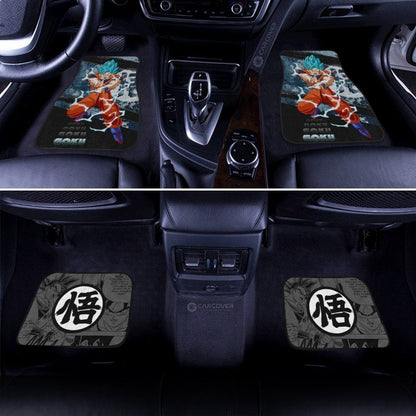 Dragon Ball Car Mats Goku Blue Car Floor Mats Anime Dragon Ball Car Interior Floor Mats