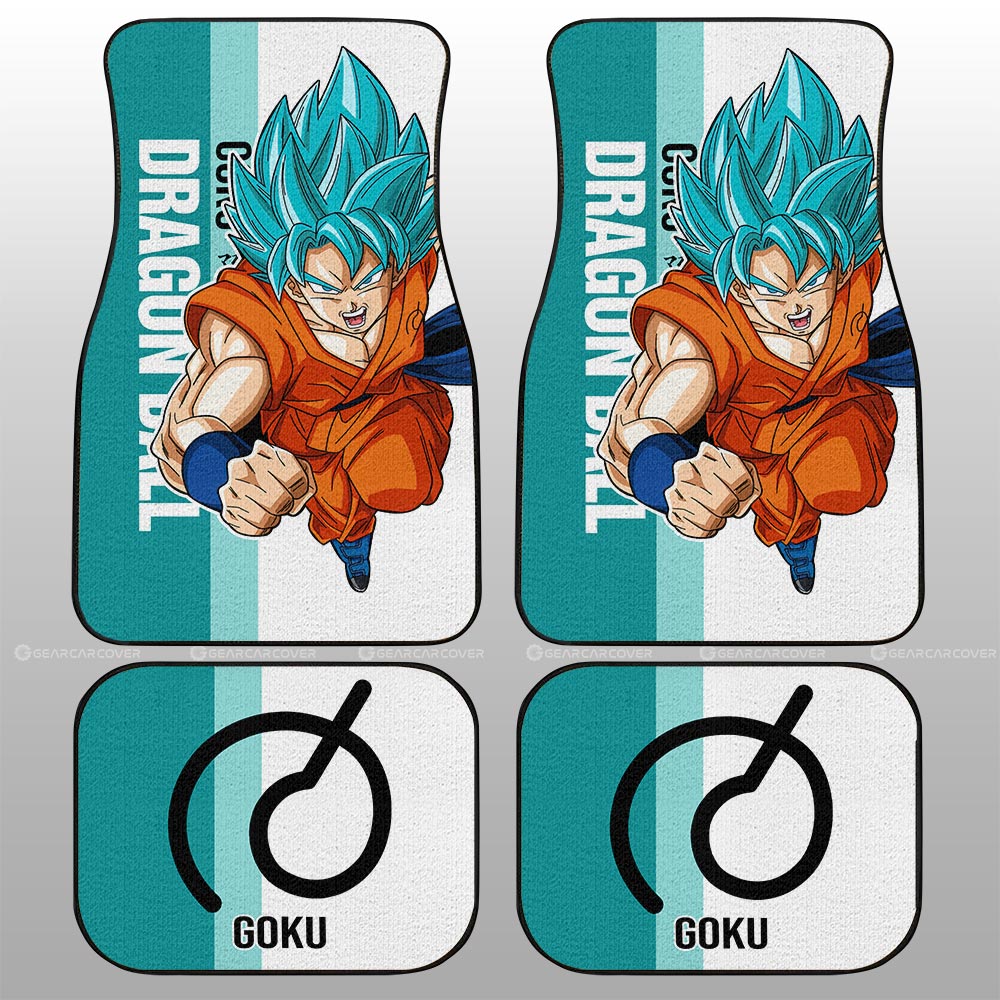 Dragon Ball Car Mats Goku Blue Car Floor Mats Car For Fans Car Floor Mats