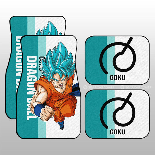 Dragon Ball Car Mats Goku Blue Car Floor Mats Car For Fans Car Floor Mats