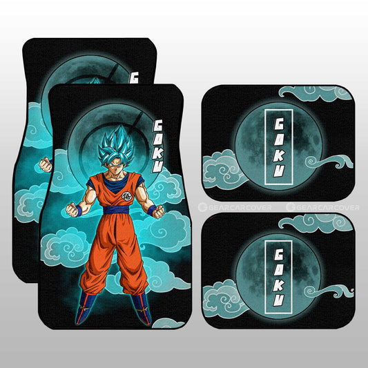 Dragon Ball Car Mats Goku Blue Car Floor Mats Demon Slayer Car Floor Mats