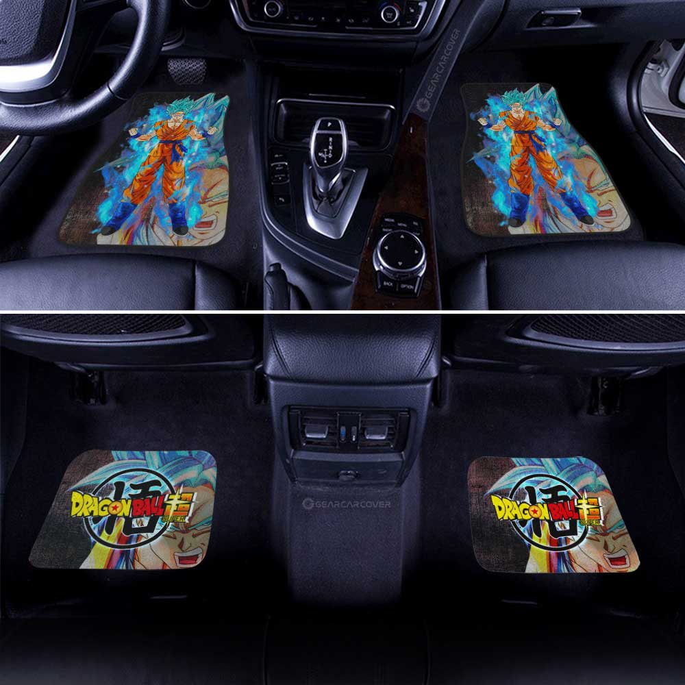 Dragon Ball Car Mats Goku Blue Car Floor Mats Dragon Ball Anime Car Floor Mats