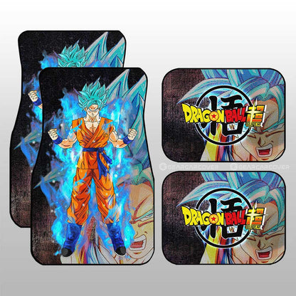 Dragon Ball Car Mats Goku Blue Car Floor Mats Dragon Ball Anime Car Floor Mats