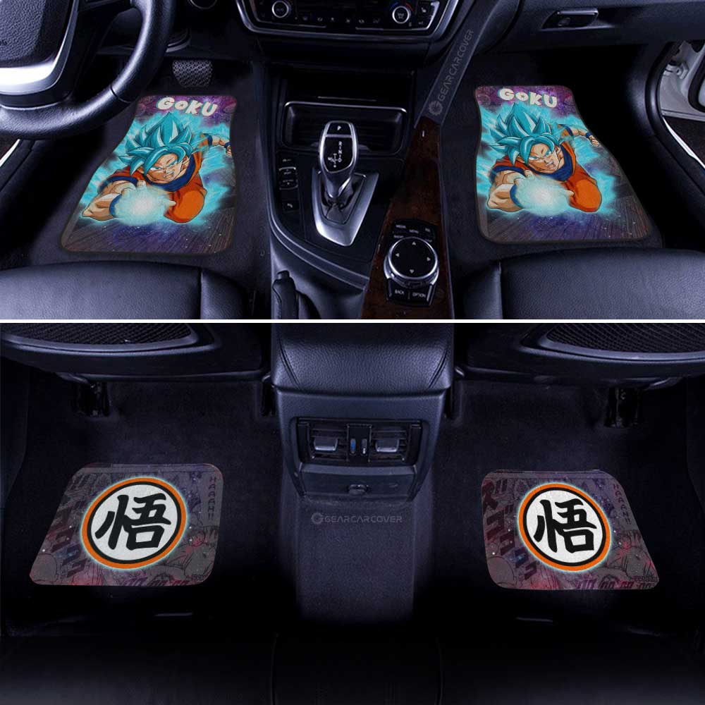 Dragon Ball Car Mats Goku Blue Car Floor Mats Galaxy Style Car Floor Mats