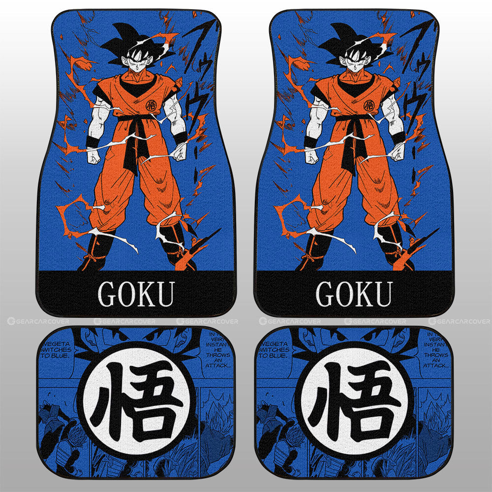 Dragon Ball Car Mats Goku Car Floor Mats Dragon Ball Anime Manga Color Style Car Floor Mats