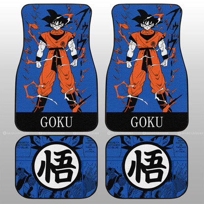 Dragon Ball Car Mats Goku Car Floor Mats Dragon Ball Anime Manga Color Style Car Floor Mats