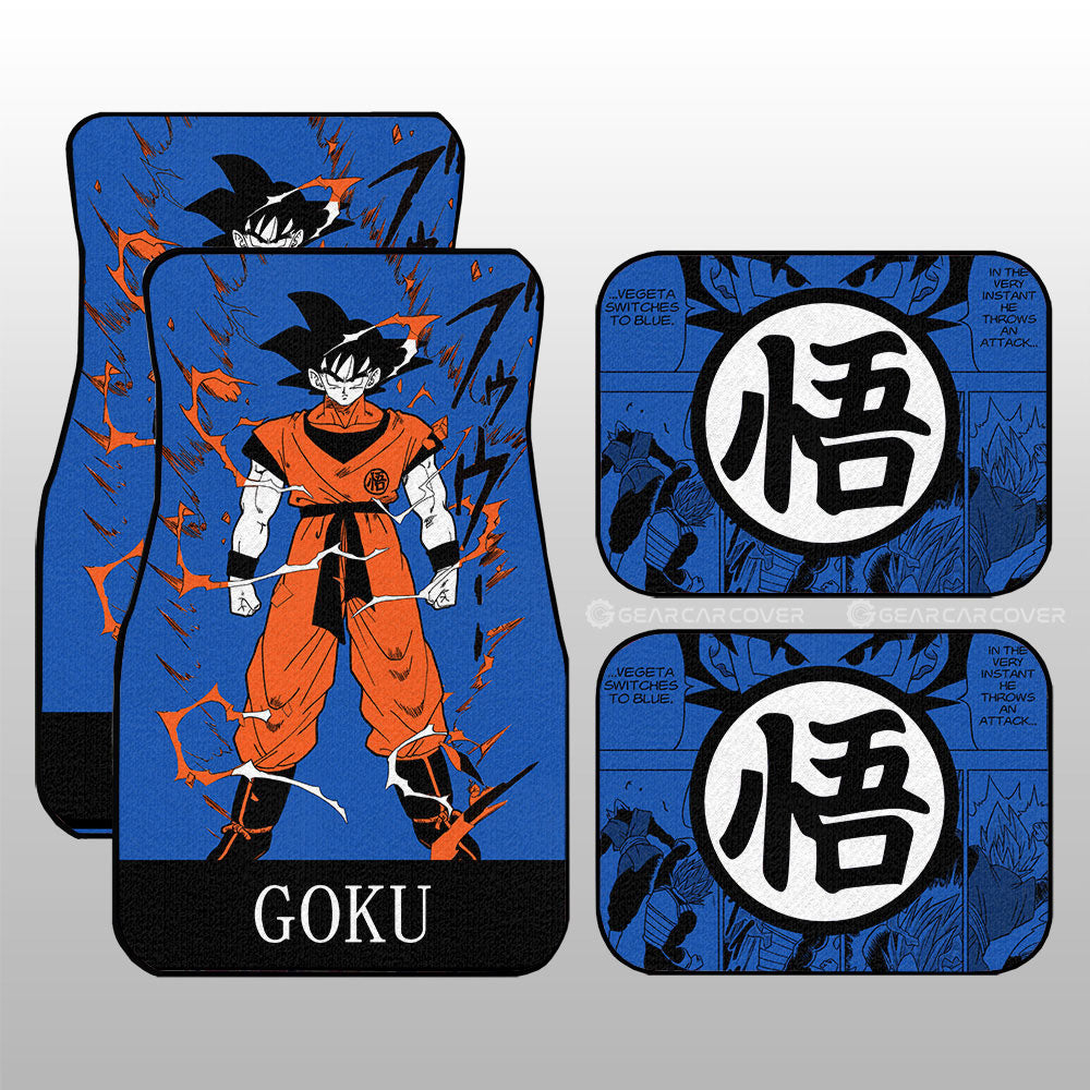 Dragon Ball Car Mats Goku Car Floor Mats Dragon Ball Anime Manga Color Style Car Floor Mats