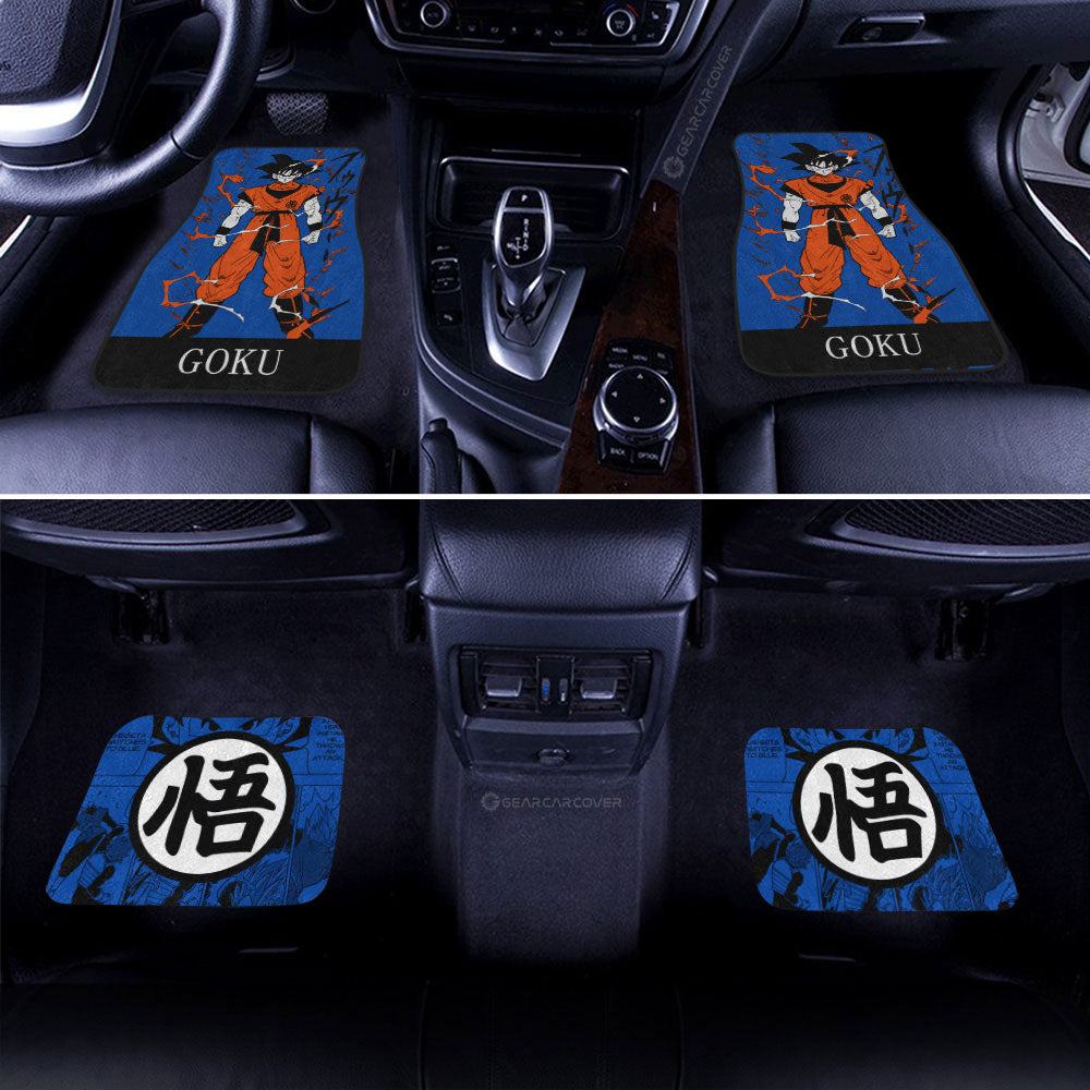 Dragon Ball Car Mats Goku Car Floor Mats Manga Color Style Car Floor Mats