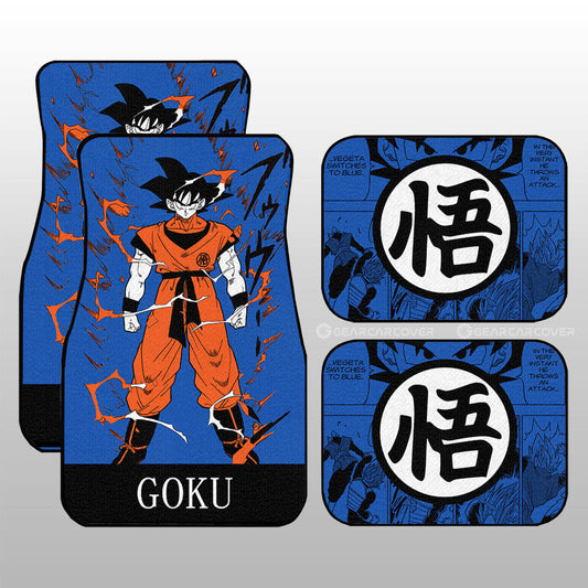 Dragon Ball Car Mats Goku Car Floor Mats Manga Color Style Car Floor Mats