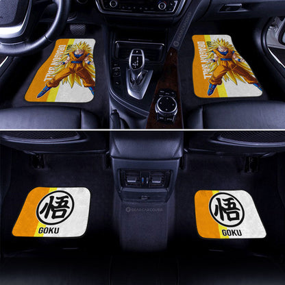 Dragon Ball Car Mats Goku SSJ Car Floor Mats Car For Fans Car Floor Mats