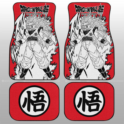 Dragon Ball Car Mats Goku SSJ Car Floor Mats Car Manga Style For Fans Car Floor Mats