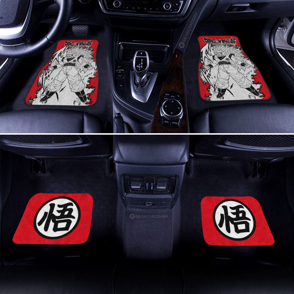 Dragon Ball Car Mats Goku SSJ Car Floor Mats Car Manga Style For Fans Car Floor Mats