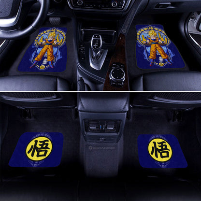 Dragon Ball Car Mats Goku SSJ Car Floor Mats Car Interior Floor Mats