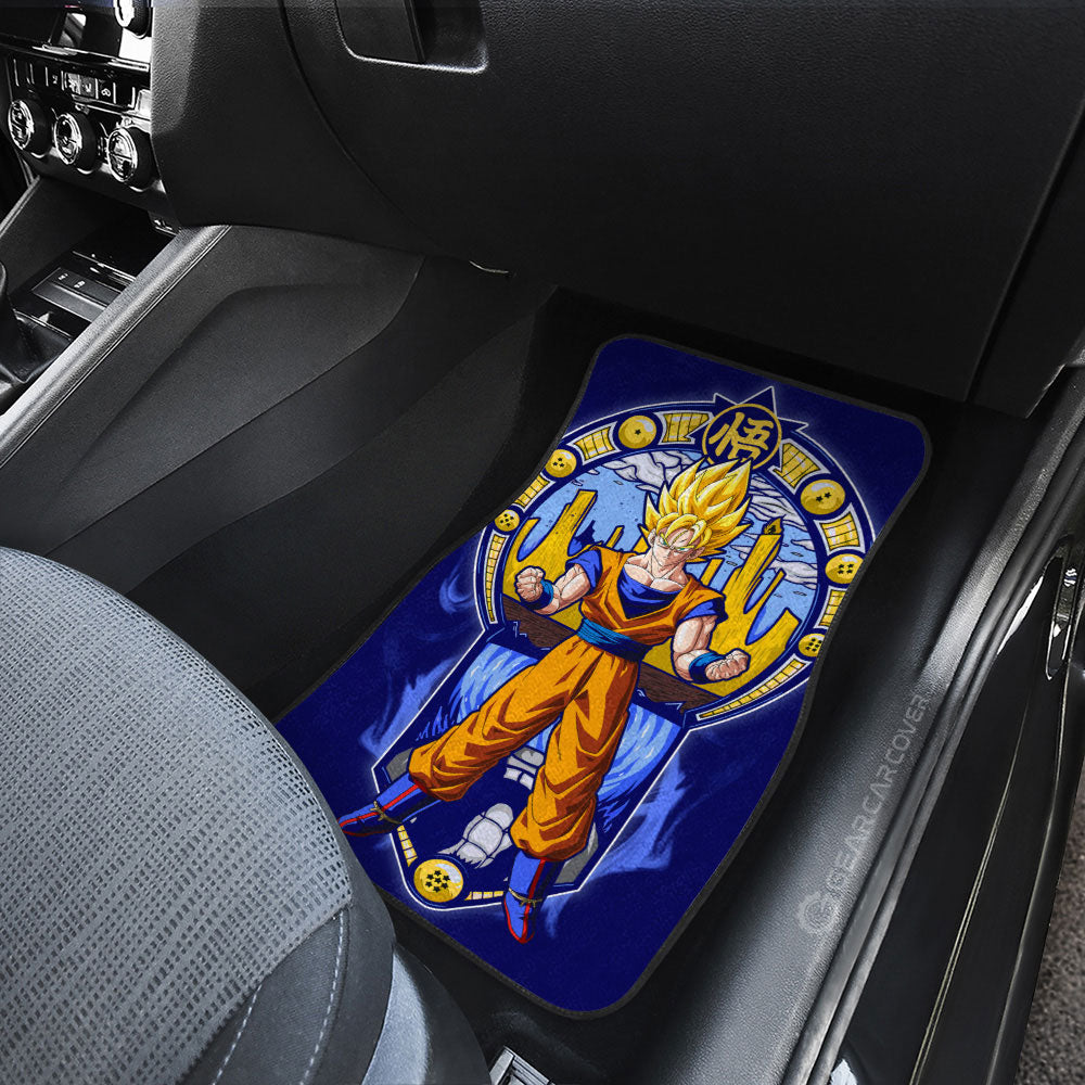 Dragon Ball Car Mats Goku SSJ Car Floor Mats Car Interior Floor Mats