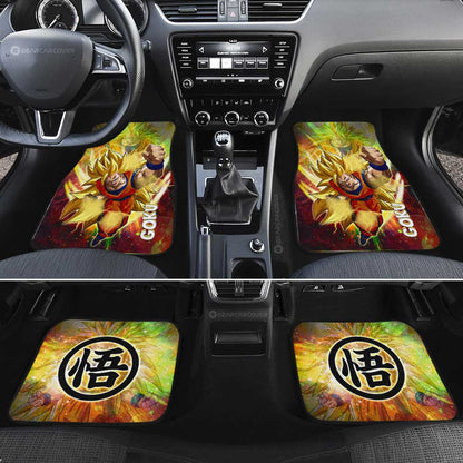 Dragon Ball Car Mats Goku SSJ Car Floor Mats Dragon Ball Anime Car Floor Mats