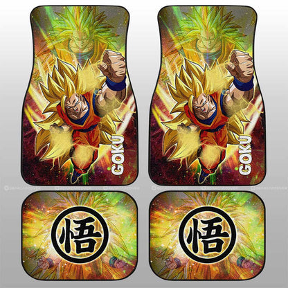 Dragon Ball Car Mats Goku SSJ Car Floor Mats Dragon Ball Anime Car Floor Mats