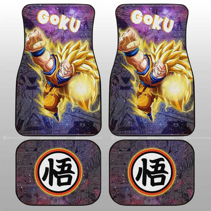 Dragon Ball Car Mats Goku SSJ Car Floor Mats Galaxy Style Car Floor Mats