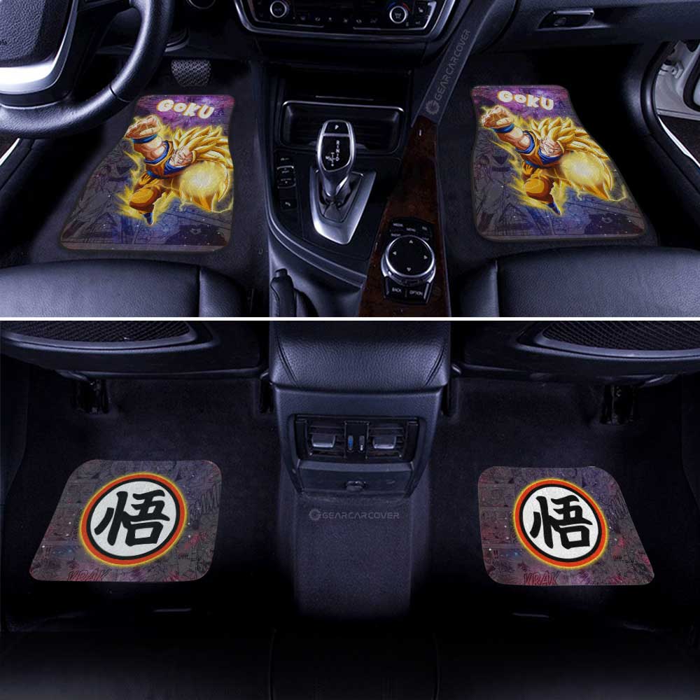 Dragon Ball Car Mats Goku SSJ Car Floor Mats Galaxy Style Car Floor Mats