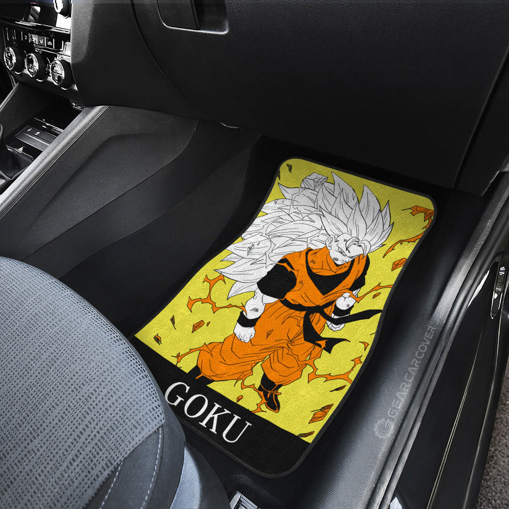 Dragon Ball Car Mats Goku SSJ Car Floor Mats Manga Color Style Car Floor Mats