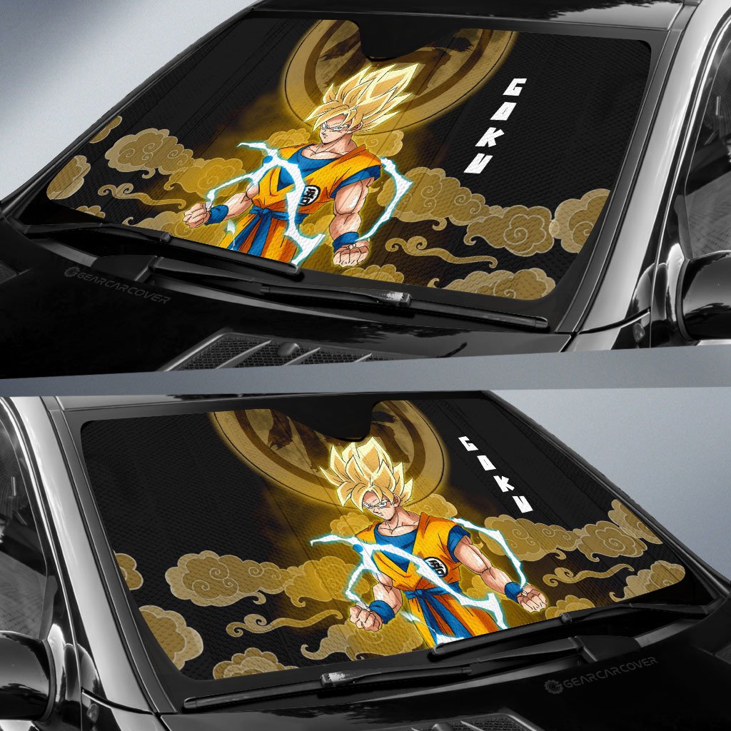 Goku SSJ Car Sunshade Custom Car Accessories