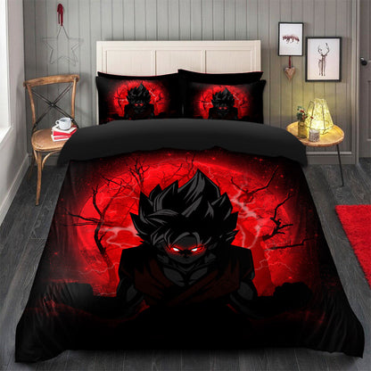 Goku Saiyan Evil Moonlight Bedding Set