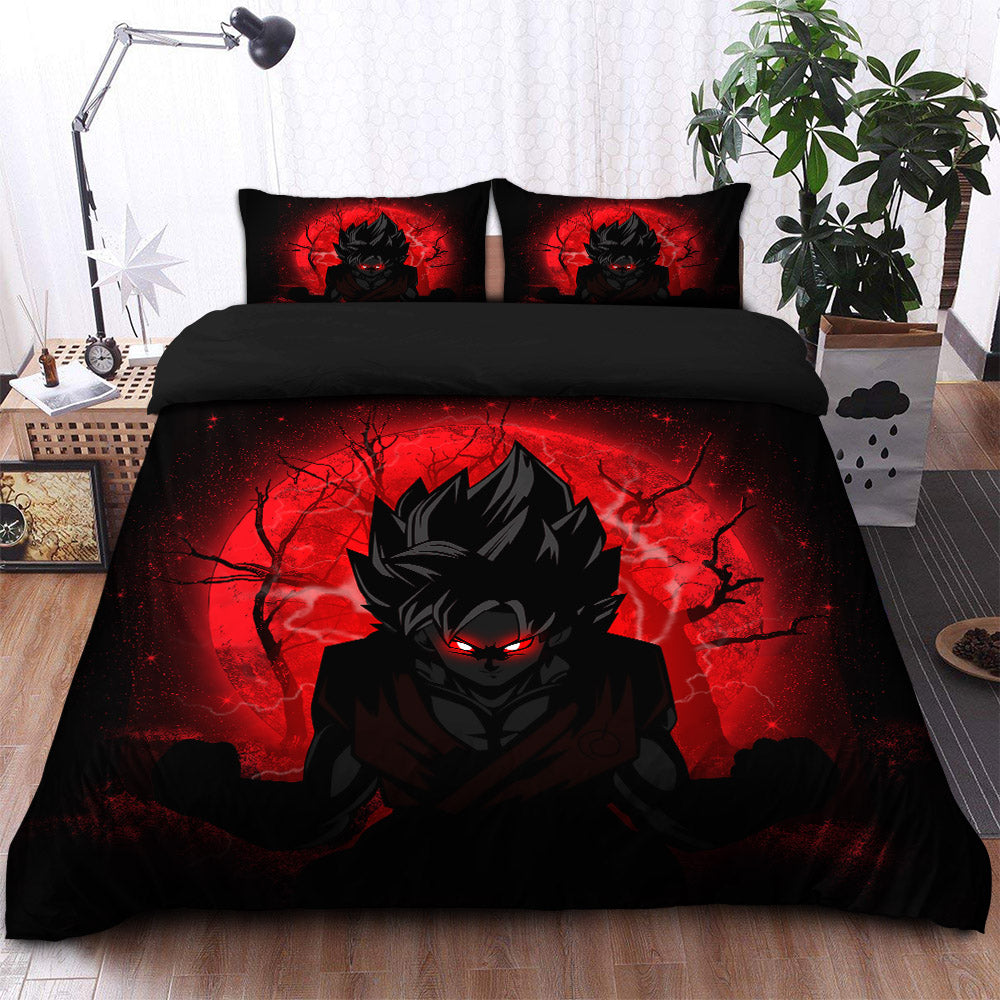 Goku Saiyan Evil Moonlight Bedding Set