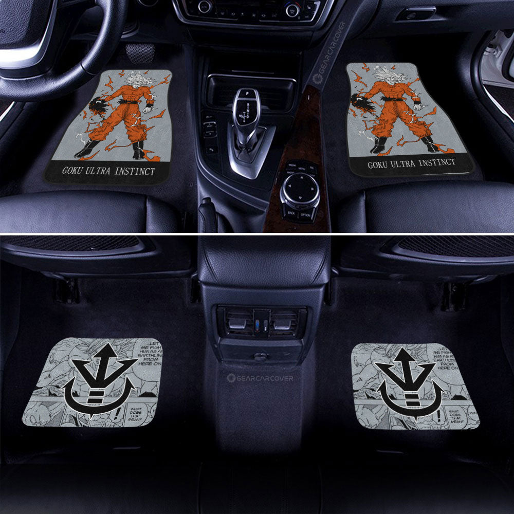 Dragon Ball Car Mats Goku Ultra Instinct Car Floor Mats Dragon Ball Anime For CarFloor Mats