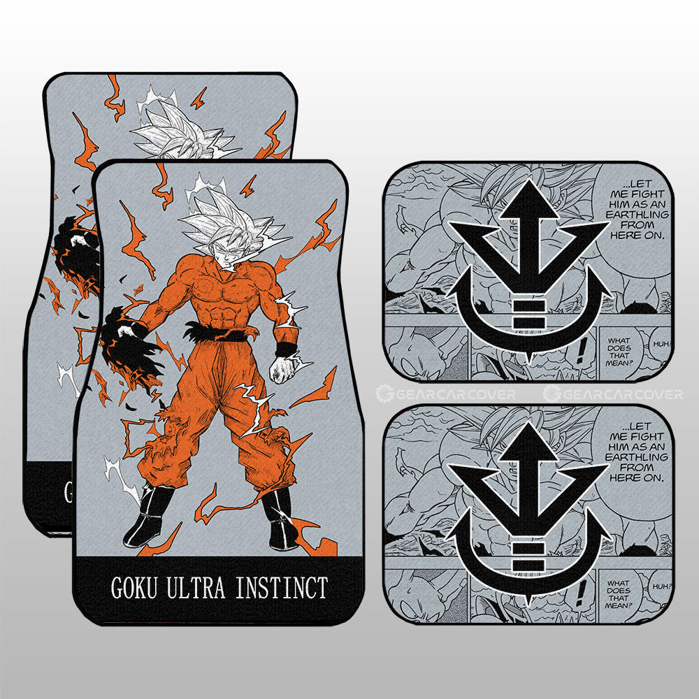 Dragon Ball Car Mats Goku Ultra Instinct Car Floor Mats Dragon Ball Anime For CarFloor Mats