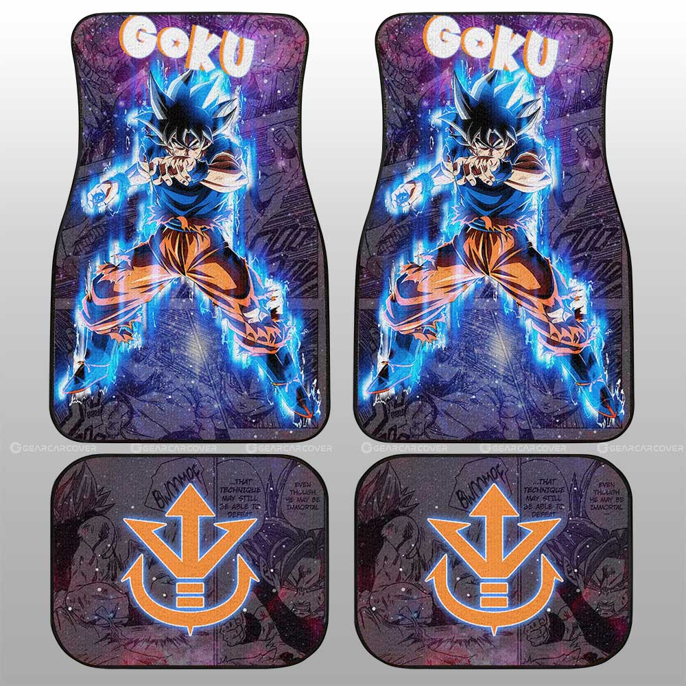 Dragon Ball Car Mats Goku Ultra Instinct Car Floor Mats Galaxy Style Dragon Ball Anime Car Floor Mats