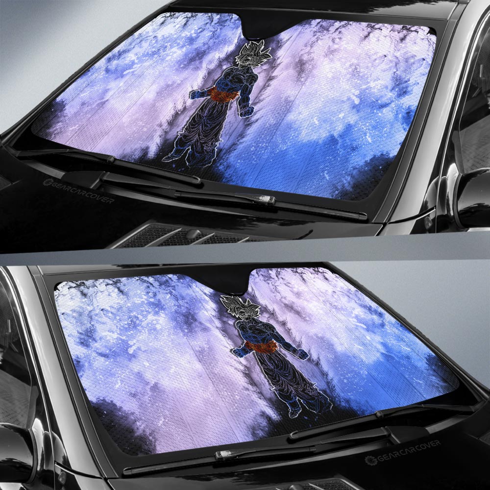 Goku Ultra Instinct Car Sunshade Custom Anime Car Accessories