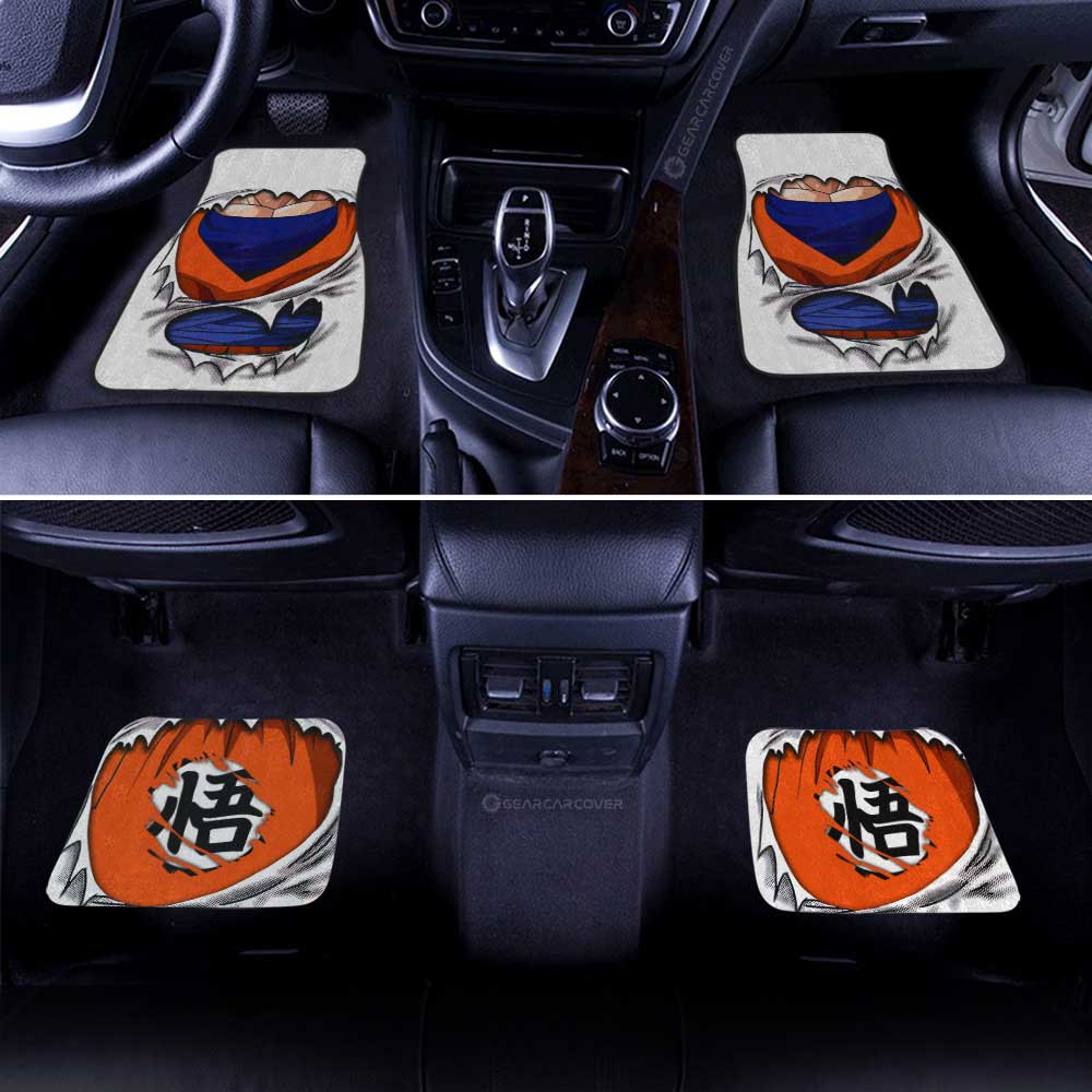 Dragon Ball Car Mats Goku Uniform Car Floor Mats Dragon Ball AnimeFloor Mats